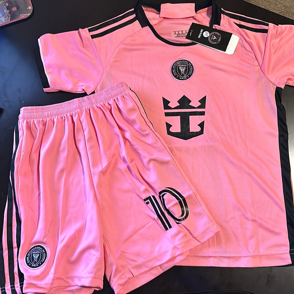 Youth Messi Miami Jersey & Short Set